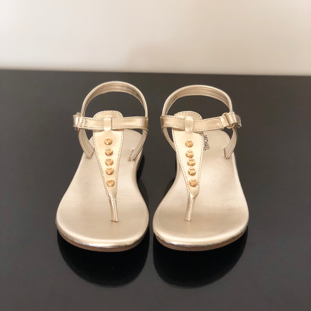 Michael Michael Kors Gold Sandals